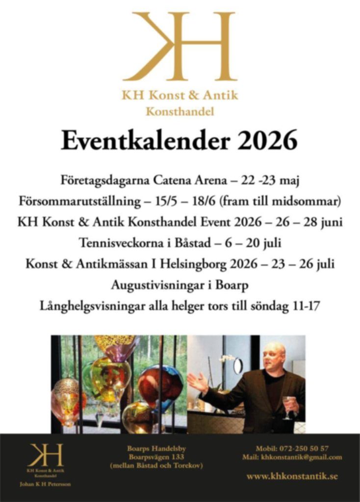 KH Konst Antik Eventkalender 2026